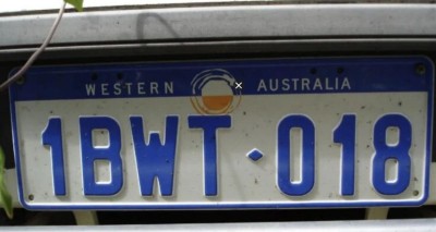 Une plaque d’immatriculation australienne vendue 7 millions d’euros