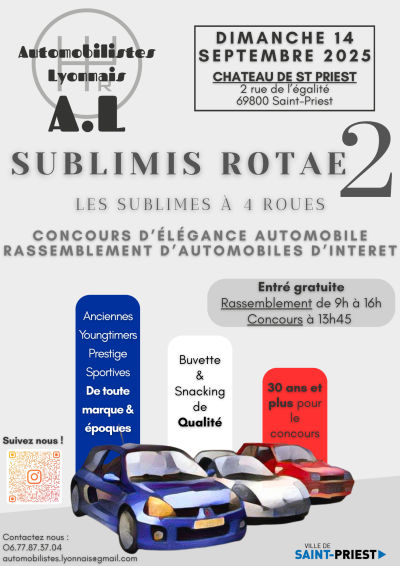 Sublimis Rotae 2 - Concours d’élégance et Rassemblement
