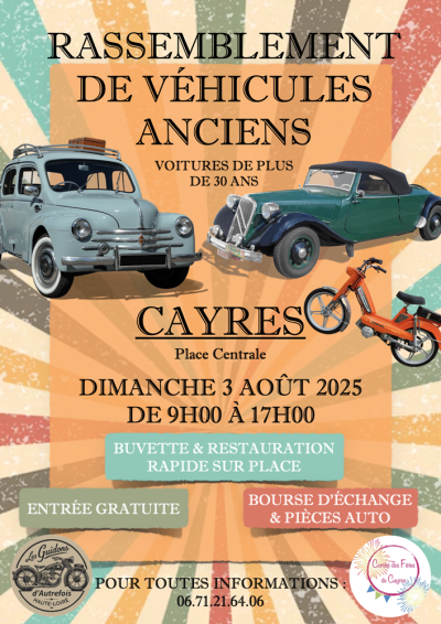 Rassemblement véhicules anciens