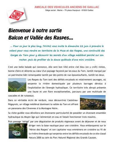 Sortie Balcon et Vallée des Raspes