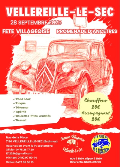 Promenade d'ancêtres voiture