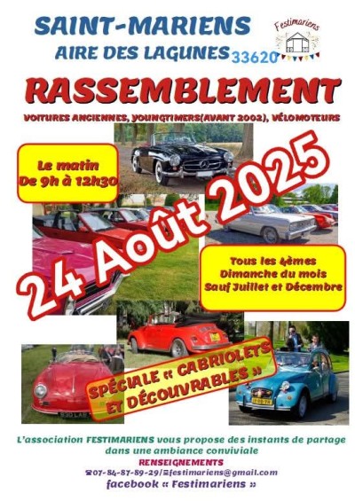 Rassemblement mensuel de véhicules de collection
