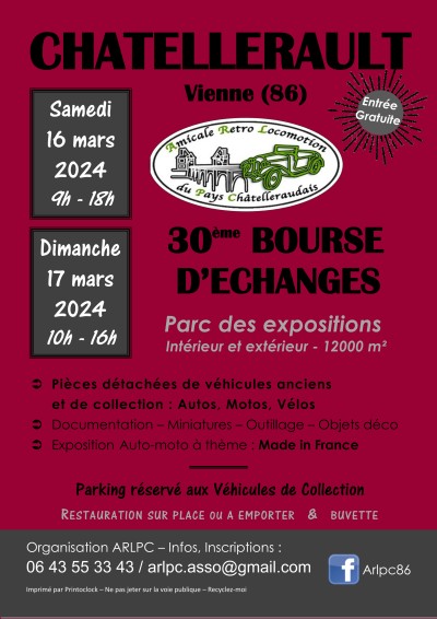 30e Bourse d'échanges Auto-Moto