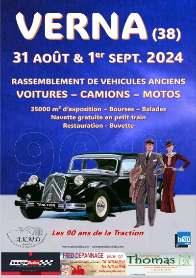 Rassemblement de véhicules anciens de Verna