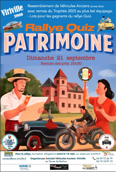 Rallie Quiz Patrimoine & Trophée du plus bel Equipage