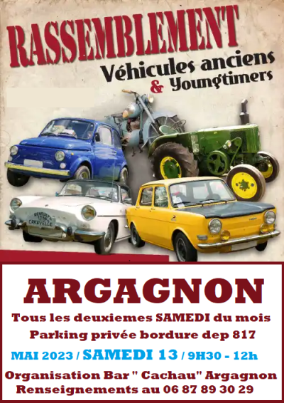 Rassemblement mensuel de véhicules anciens