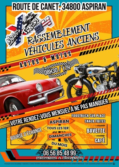 Rassemblement voiture enciennes et moto enciennes