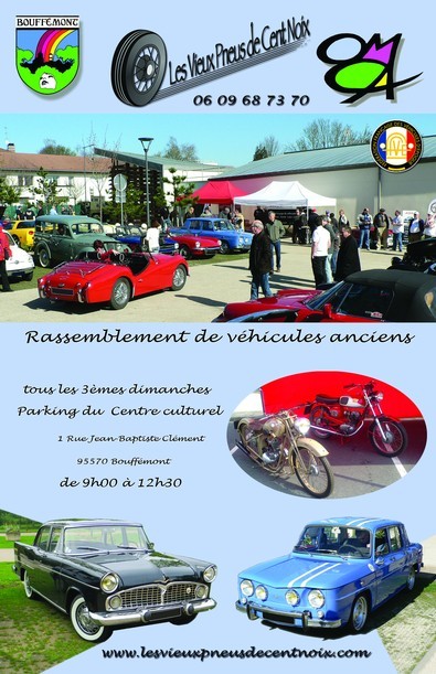 Rassemblement de véhicules anciens à Bouffémont