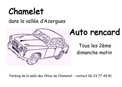 Rendez-vous d'anciennes à Chamelet