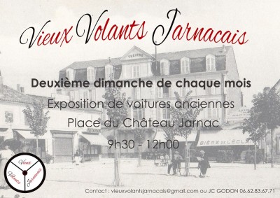 Exposition mensuelle de Voitures Anciennes à Jarnac