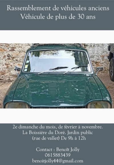 Rassemblement mensuel de véhicules de collection