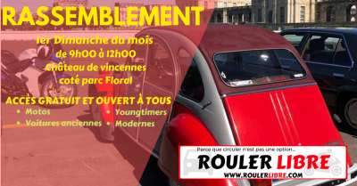 Rouler Libre : le rassemblement mensuel auto/moto