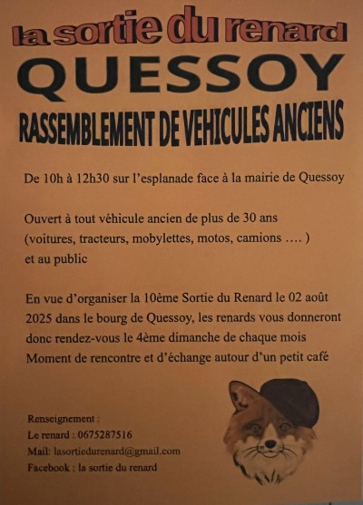 Rassemblement mensuel de véhicules de collection
