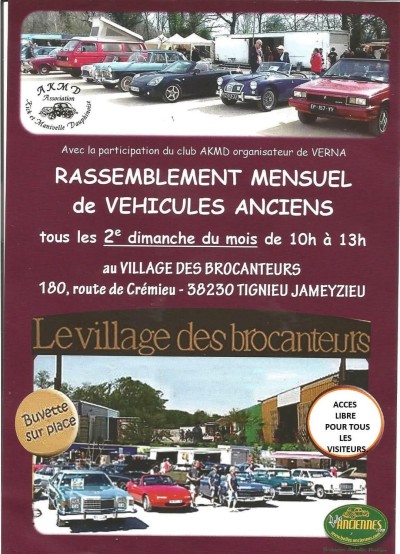 Rassemblement mensuel du Village des Brocanteurs