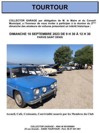 Réunion du 2e dimanche des amateurs de voitures historiques