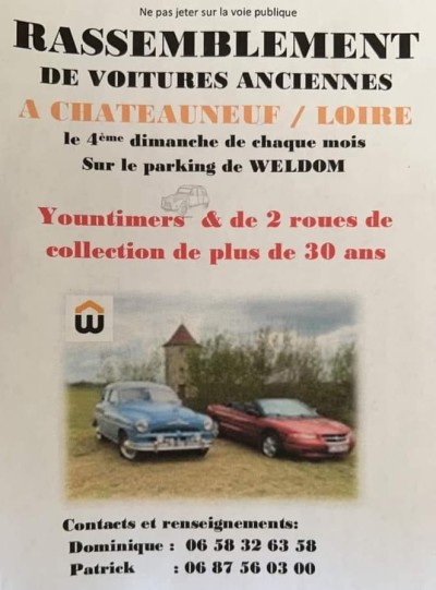 Rassemblement de voitures anciennes