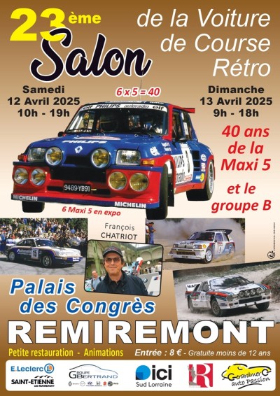 23e Salon de la Voiture de Course Rétro "Les 40 ans de la victoire de la maxi5"