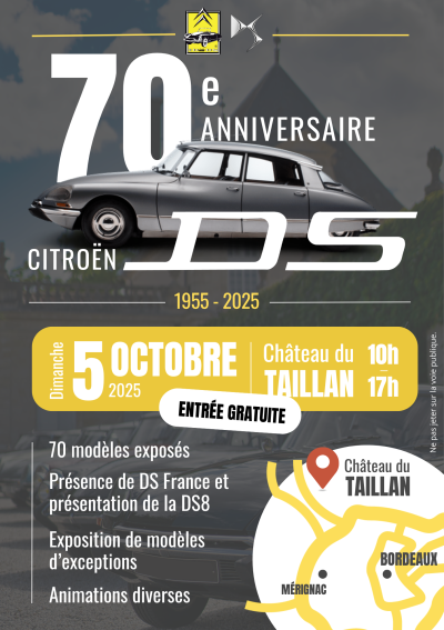 70e anniversaire de la sortie de la DS