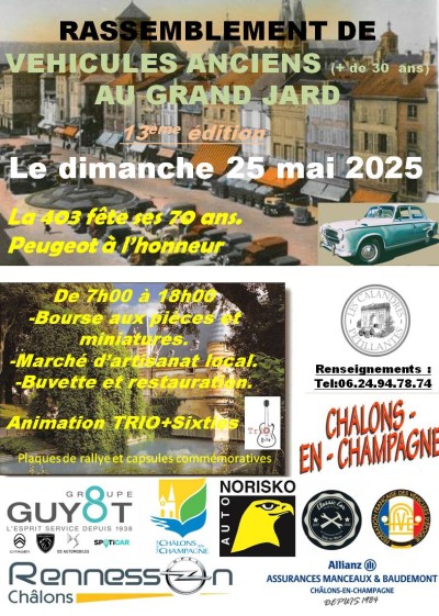 13ème rassemblement de véhicules anciens à Châlons en Champagne