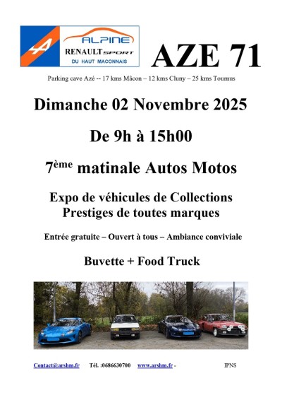 7e Matinale autos motos de collections