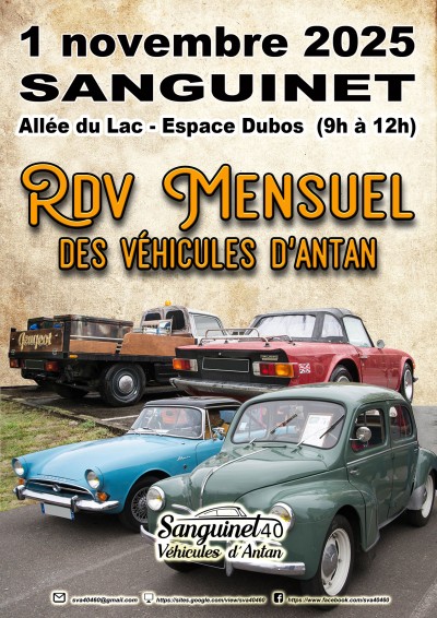 Rdv mensuel des véhicules d'Antan