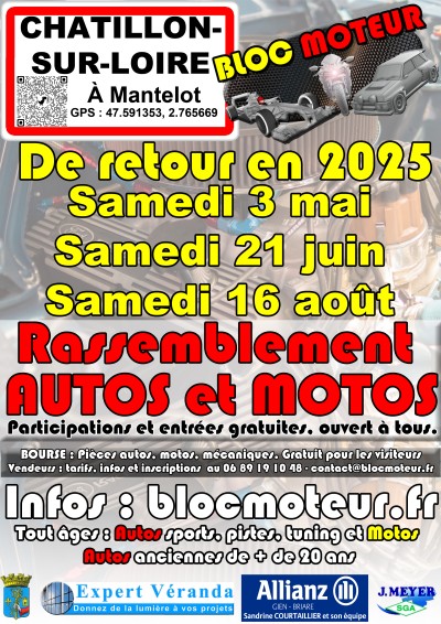 Rassemblement Autos et Motos avec bourse de pièces