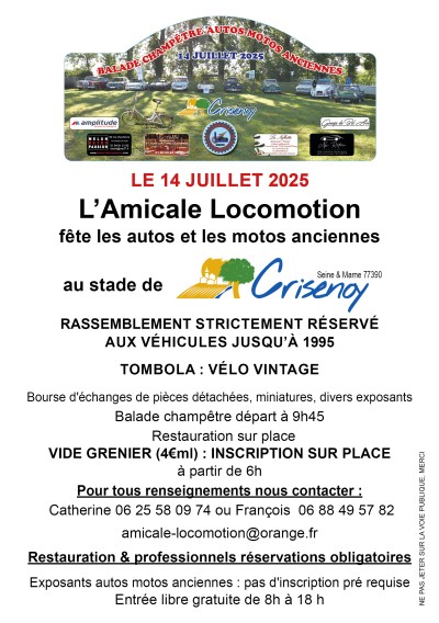 Rassemblement de voitures anciennes
