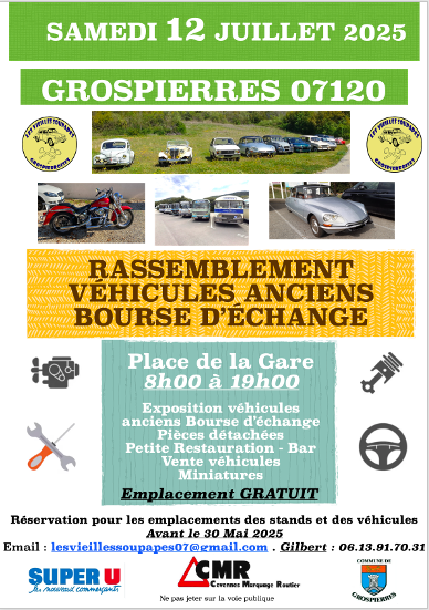 Rassemblement Véhicules Anciens & Bourse d'échanges