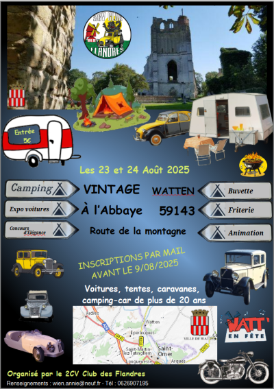 Camping rétro à l'Abbaye