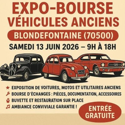 Expo-Bourse Véhicules Anciens