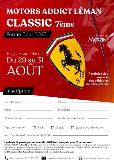 Ferrari Tour 2025