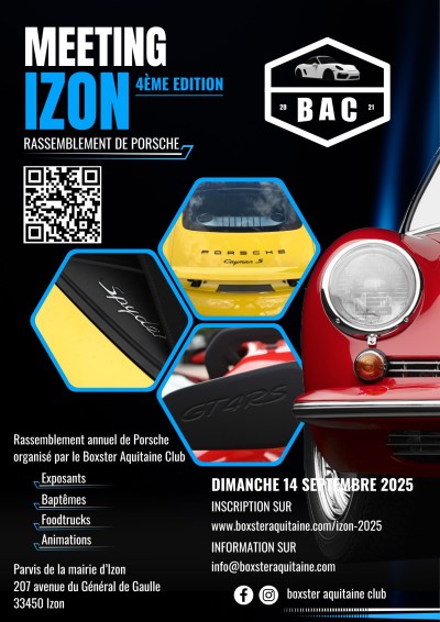 Meeting Izon - Rassemblement de Porsche