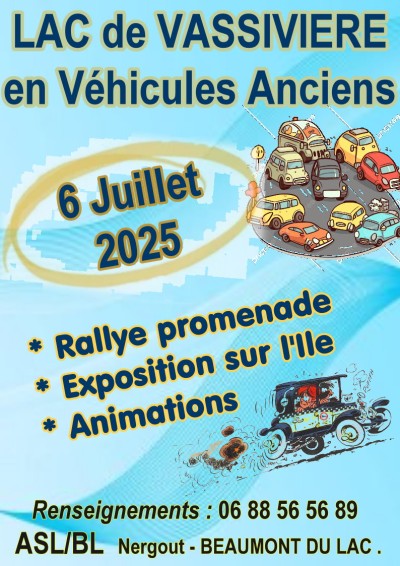 Le Lac de Vassivière en véhicules anciens