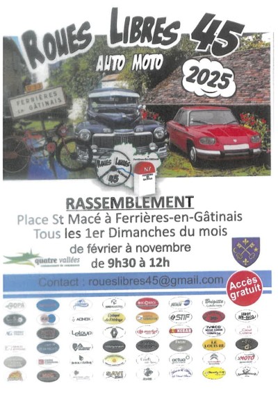 Rassemblement de véhicules des Roues Libres 45