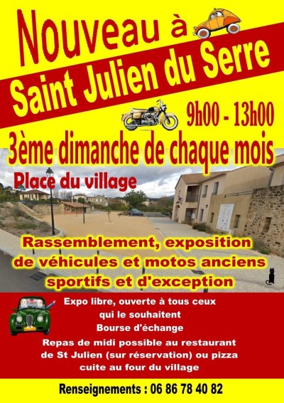 Rassemblement mensuel de véhicules de collection