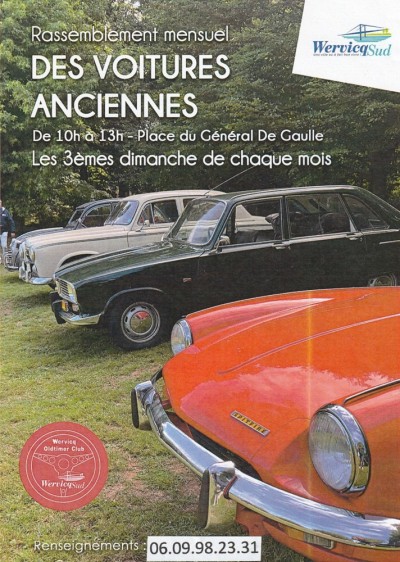 Rassemblement mensuel de voitures anciennes