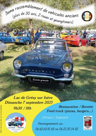 Rassemblement de voitures anciennes, 2 roues et yougtimer