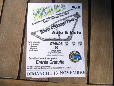 Bourse d'échanges piéces autos et motos anciennes