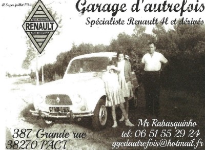 GARAGE D'AUTREFOIS RENAULT 4L