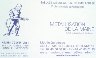 MÉTALLISATION DE LA MAINE