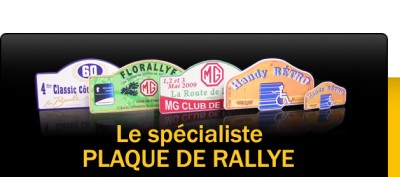 PLAQUES DE RALLYE